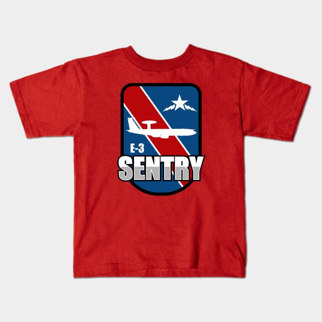 E-3 Sentry Kids T-Shirt by TCP